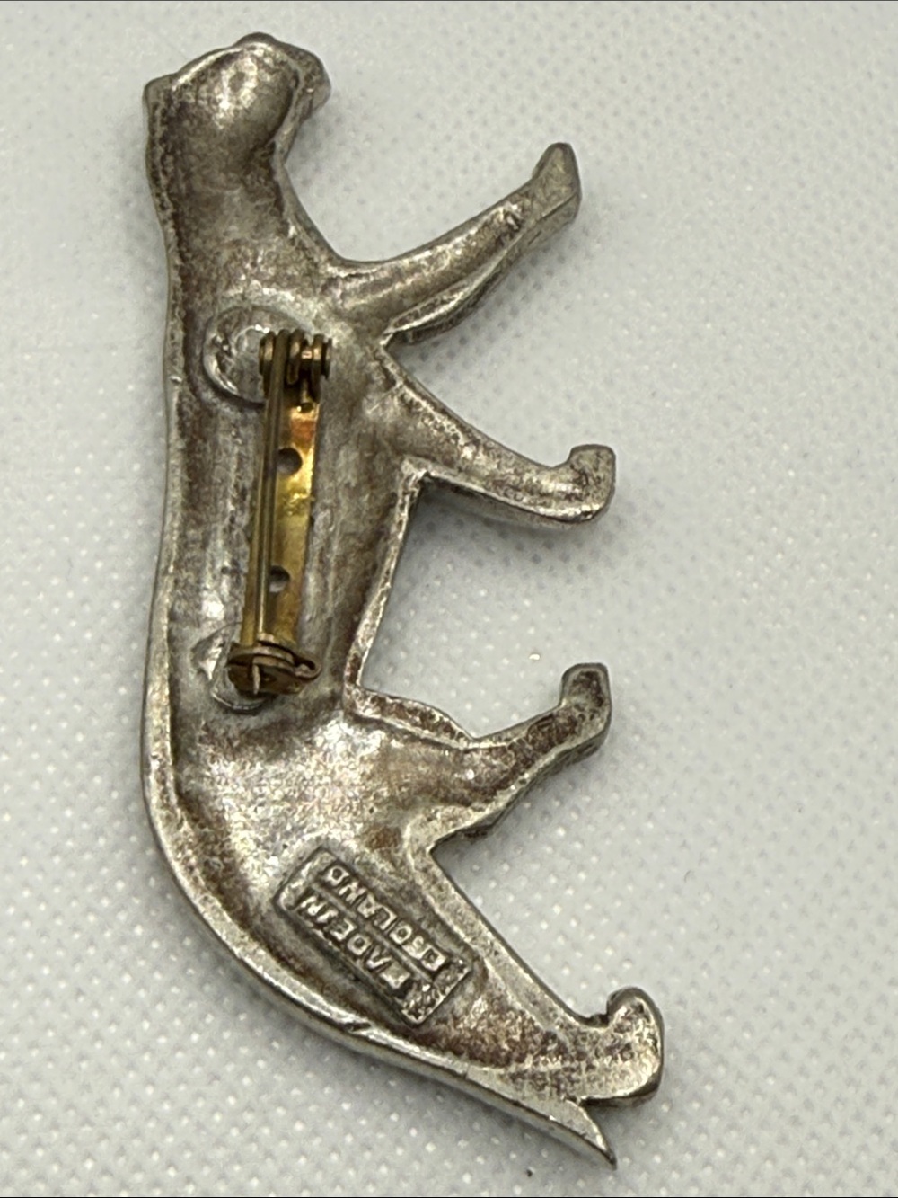 Vintage Made in England Silver Tone Panther Brooch Pin rare find - Picture 11 of 15